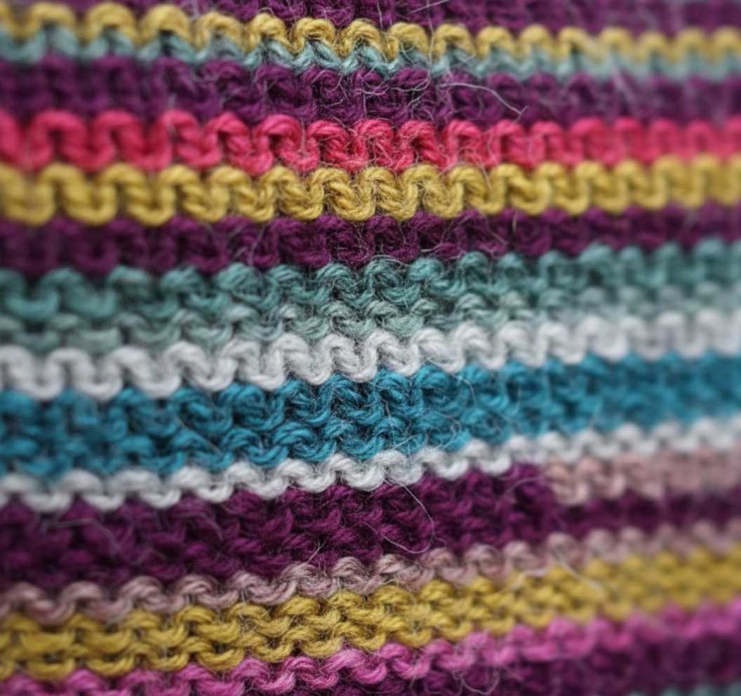 Der Regenbogenstrich Pullover