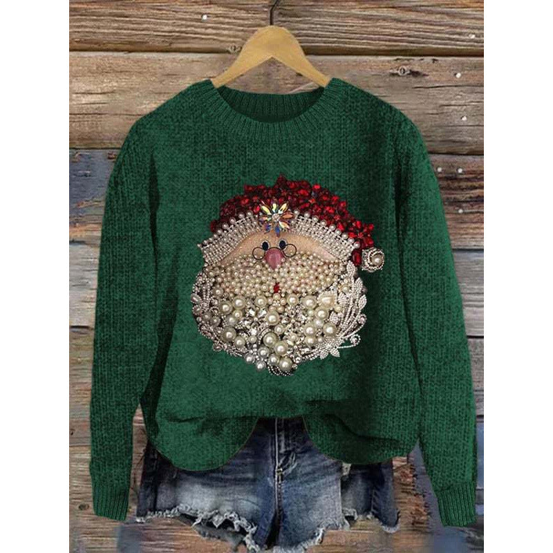 Vintage Glamour Kerstman Trui
