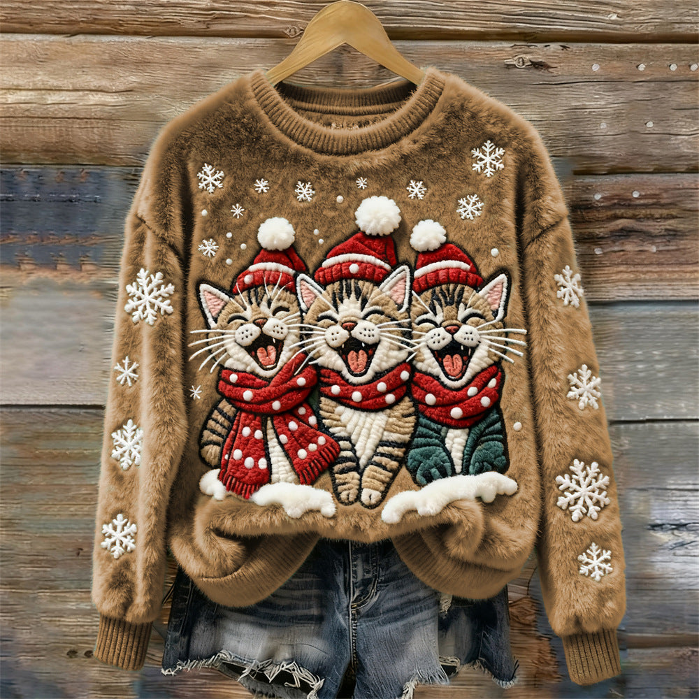 Kersttrui met Drie Katjes
