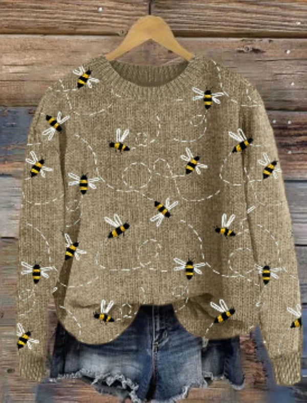 Der Bienenschwarm Pullover - Braun
