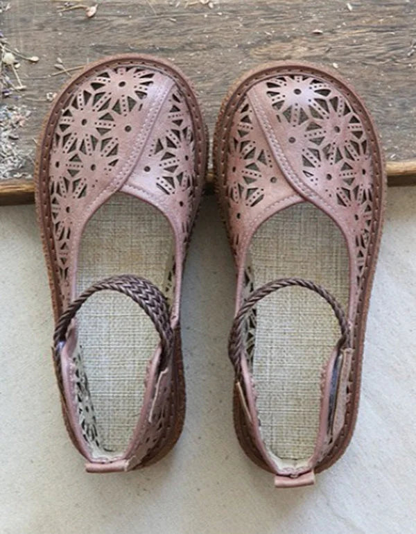 Zapatos sin cordones cortados con láser