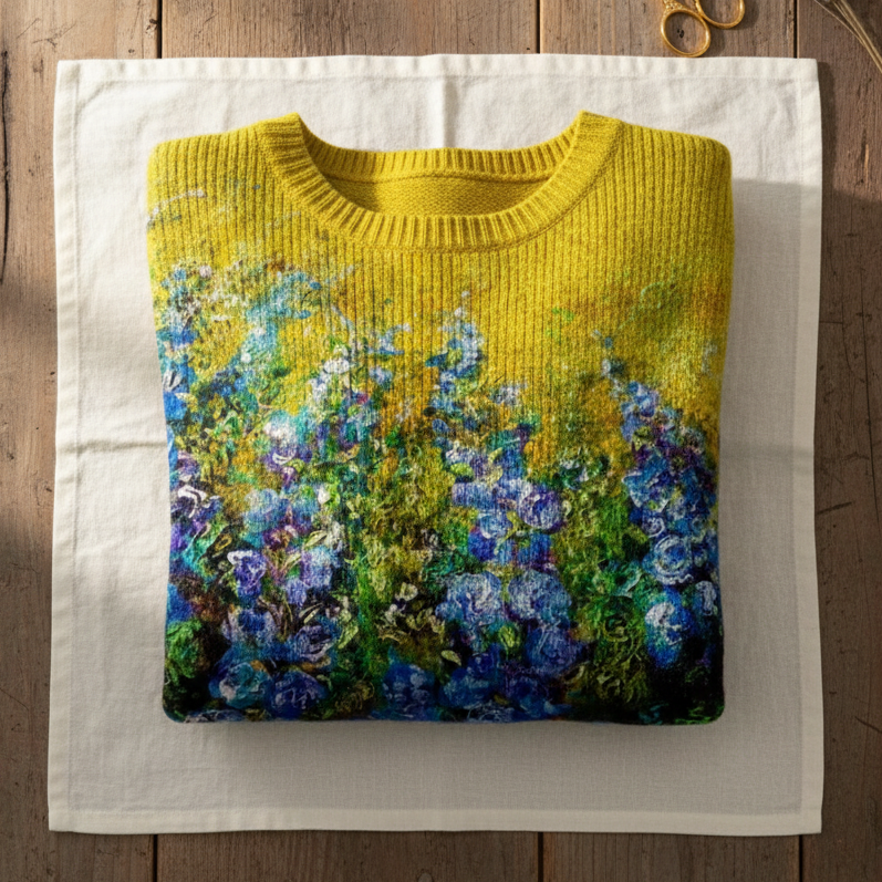 Der Sommertraum Wiese Pullover