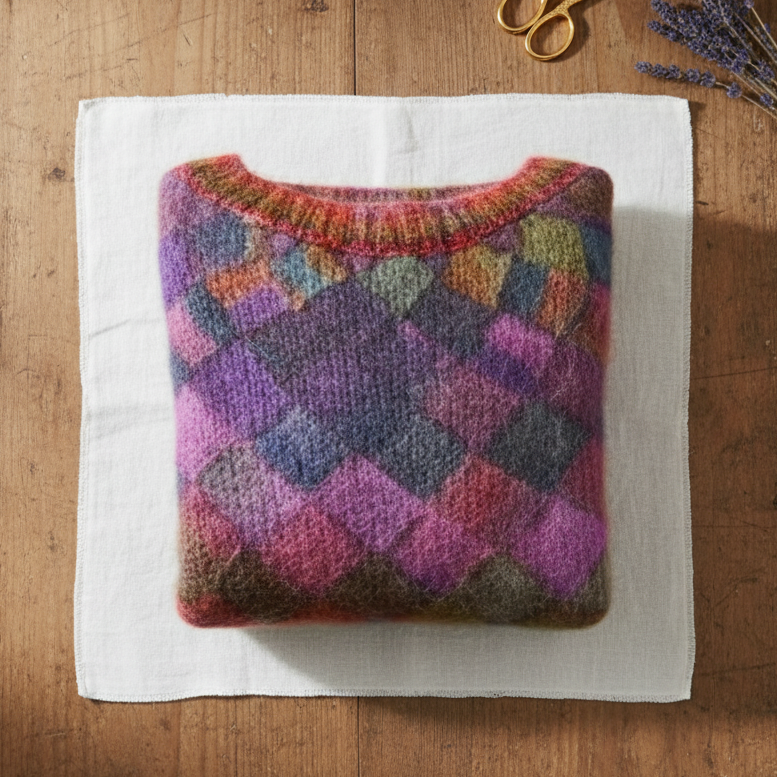 Der Edelstein Rauten Pullover