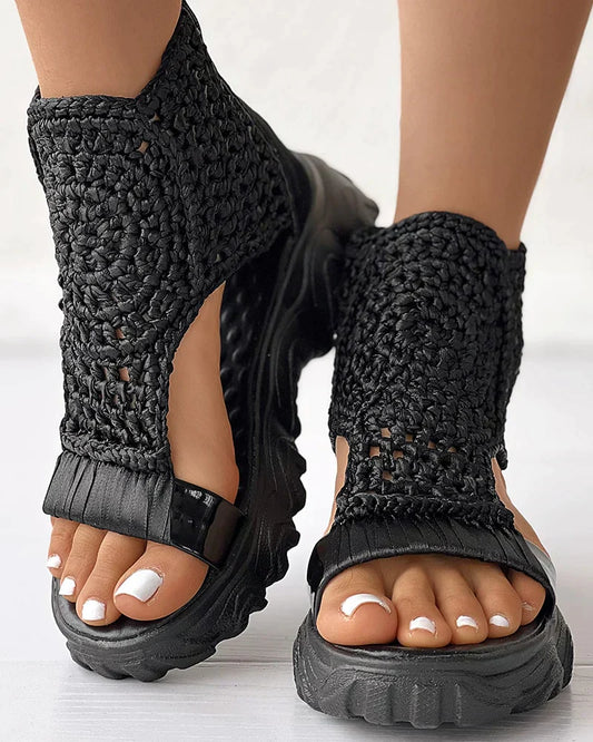 Sandalias deportivas de punto