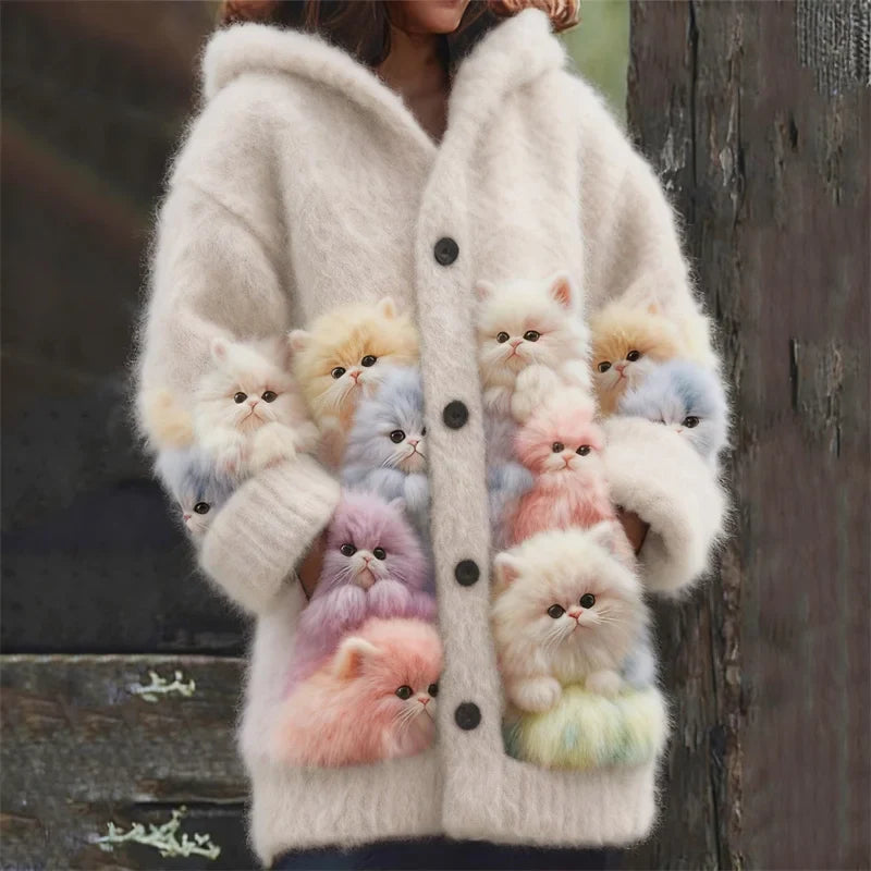 Pastel Kitten Cardigan