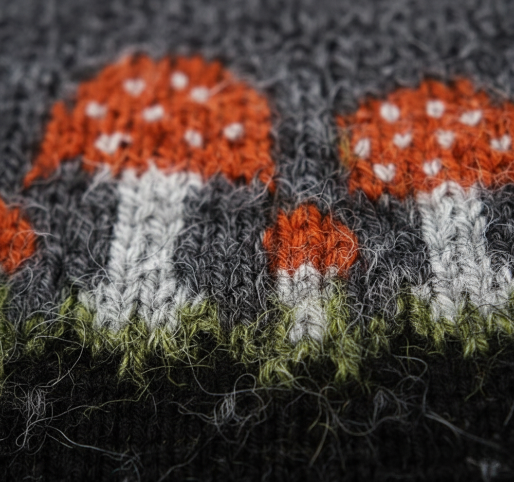 Le Pull Prairie aux Champignons