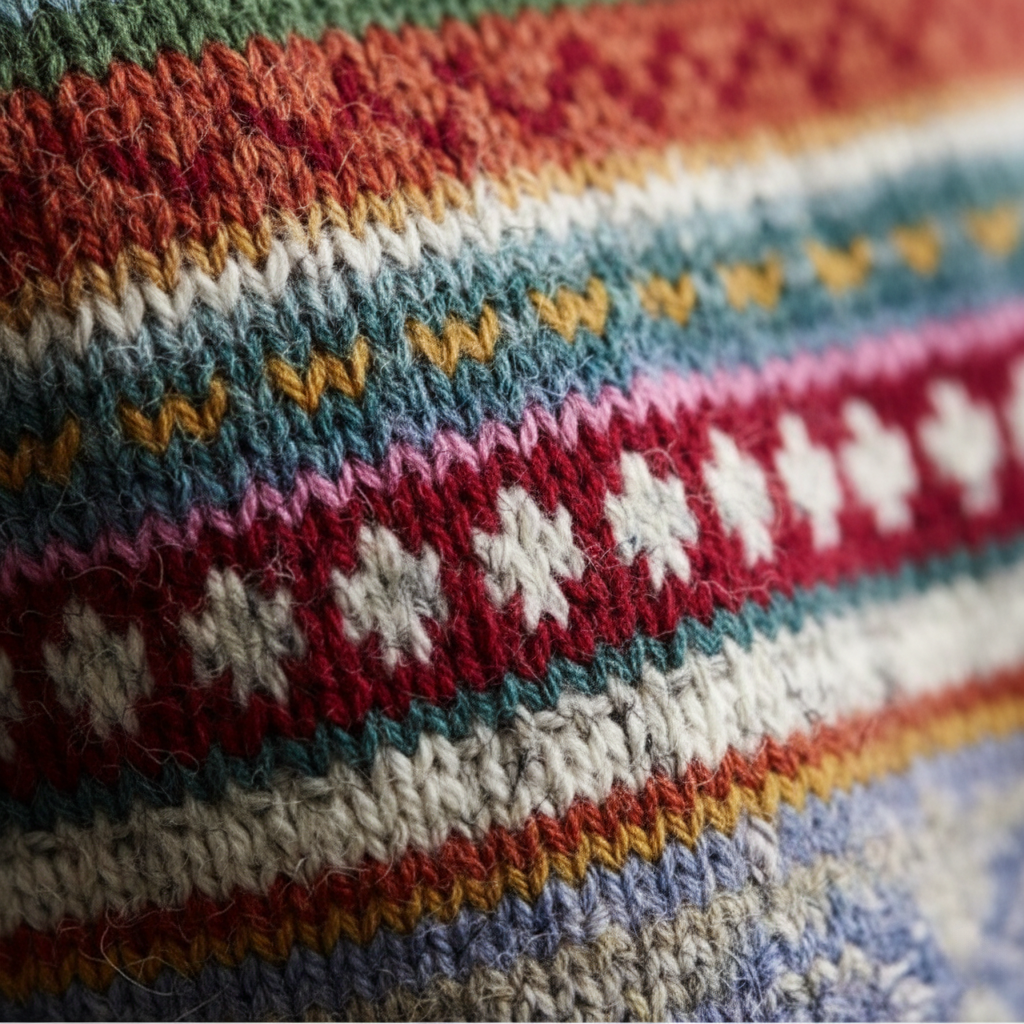 Der Winter Streifen Pullover