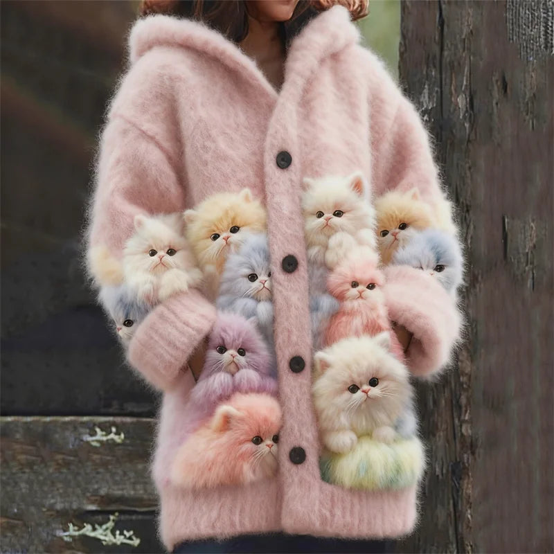 Pastel Kitten Cardigan