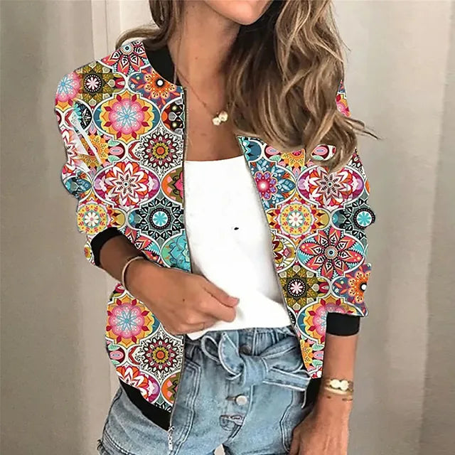 Blouson aviateur imprimé