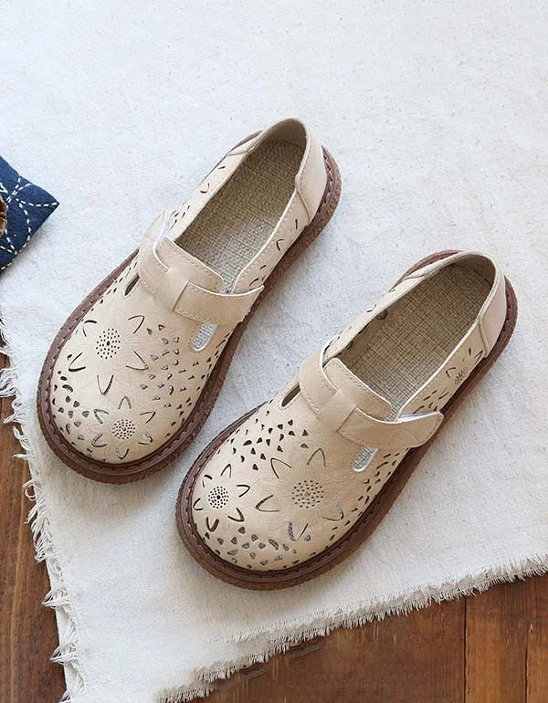 Mocasines perforados florales