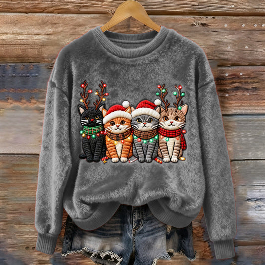 Maglione Mattina di Natale Purr-fetta