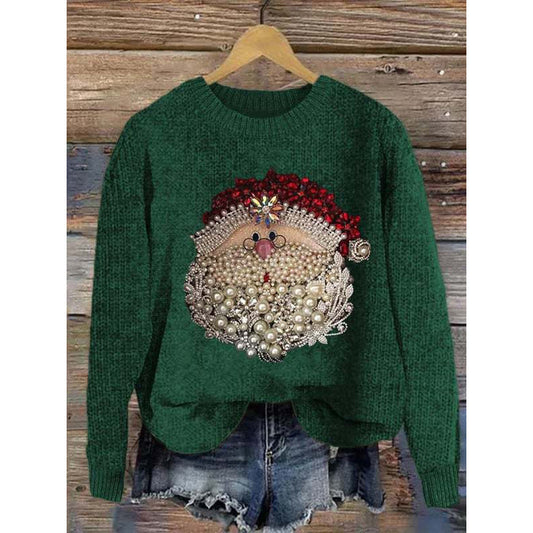 Vintage Glamour Santa Jumper