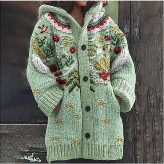 Cárdigan Floral Folk Vintage