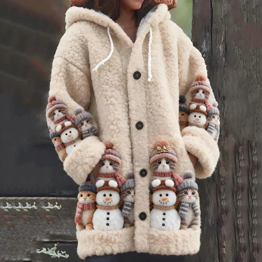 Linda Chaqueta de Muñeco de Nieve