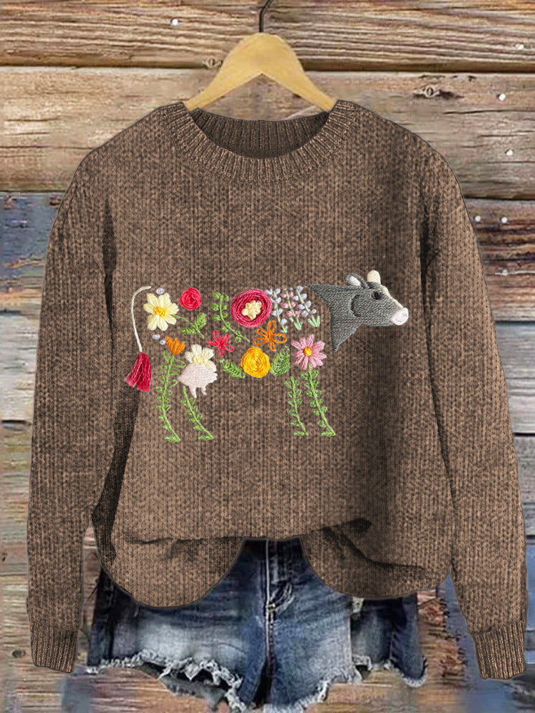 Il Maglione della Mucca Fiorita