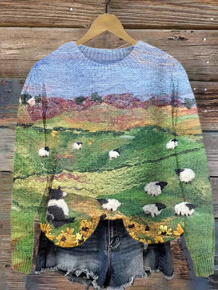 Il Maglione delle Pecore al Pascolo