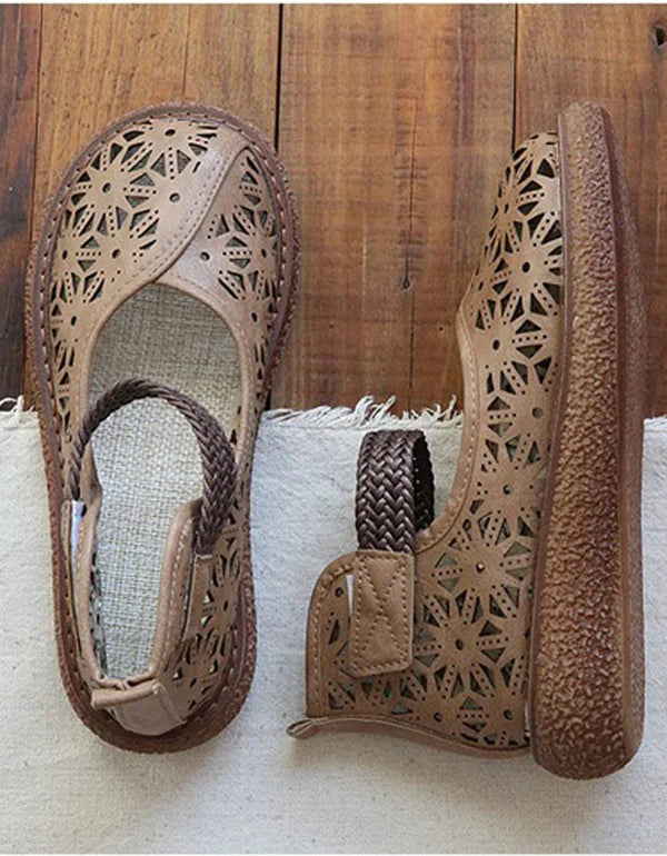 Zapatos sin cordones cortados con láser