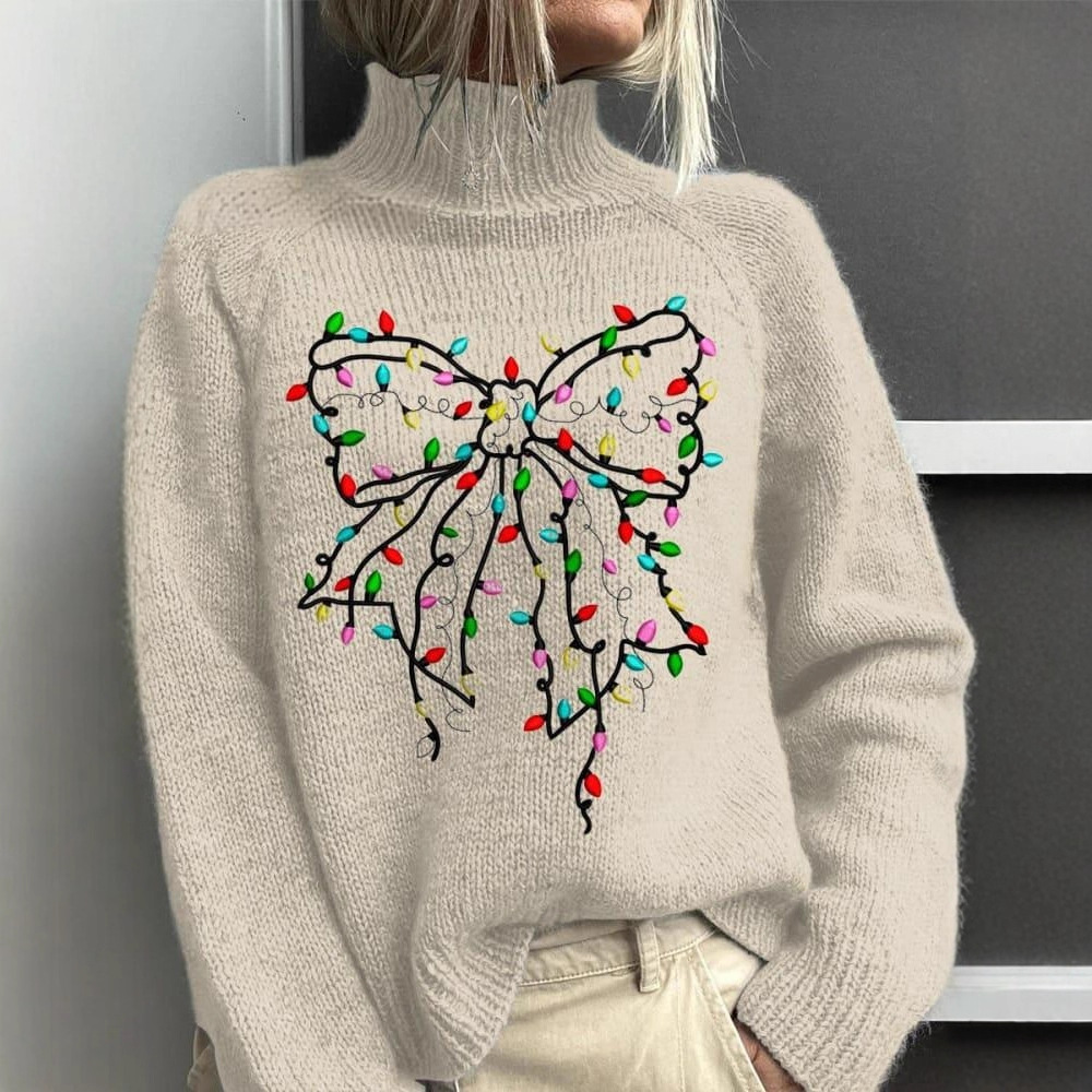 Festliche Schleife Pullover