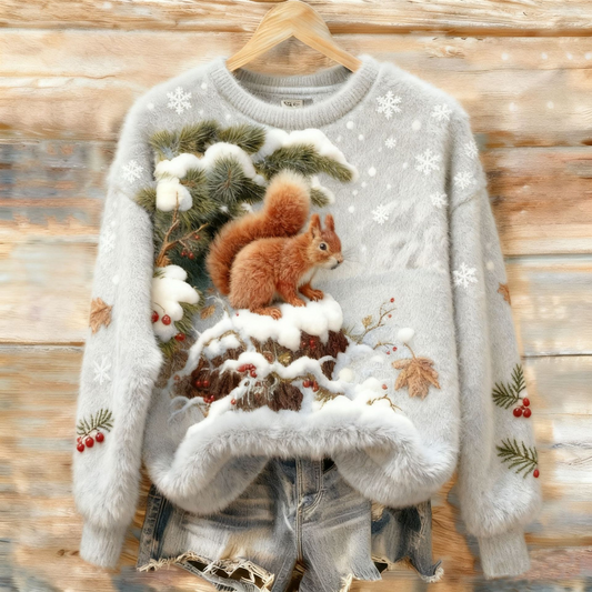 Jersey Ardilla del Bosque Nevado