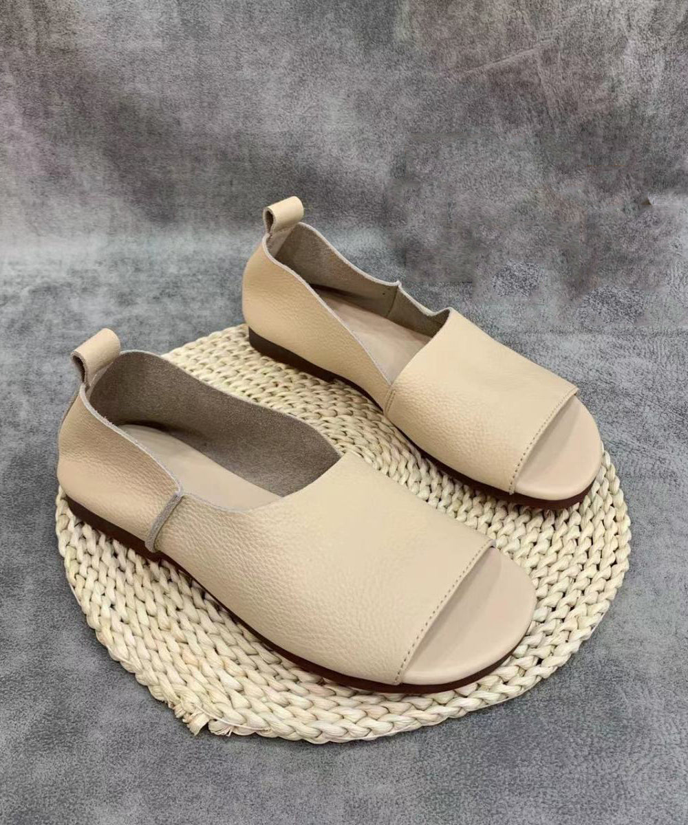 Minimalistische Slipper mit offener Zehenpartie