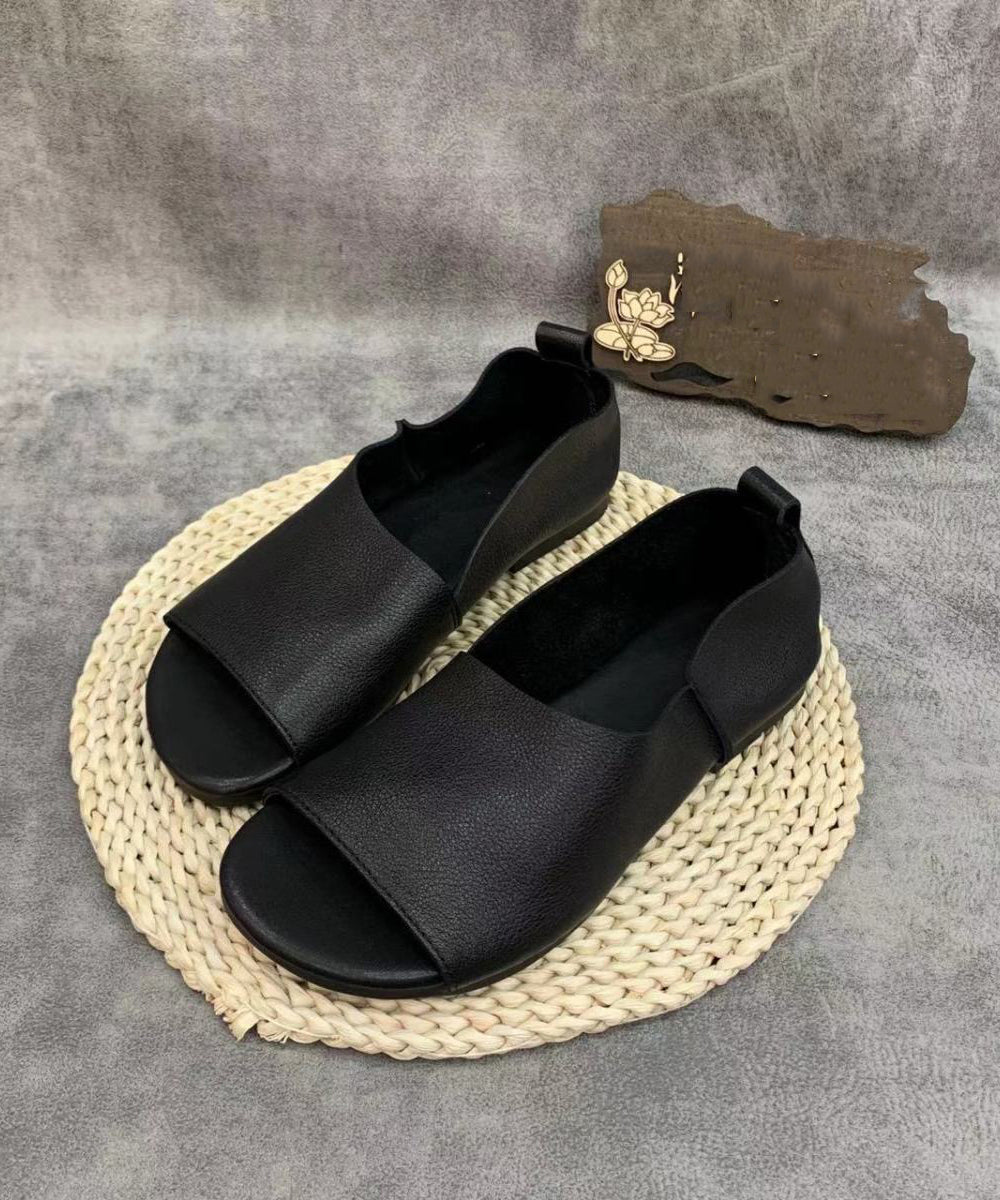 Chaussures plates à enfiler minimalistes et ouvertes