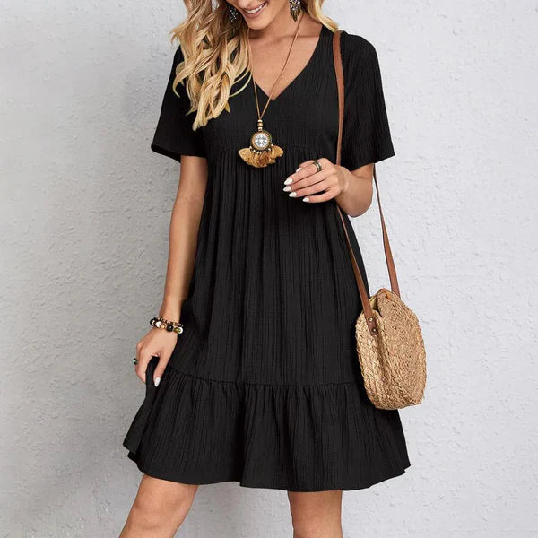 Robe babydoll à plusieurs niveaux