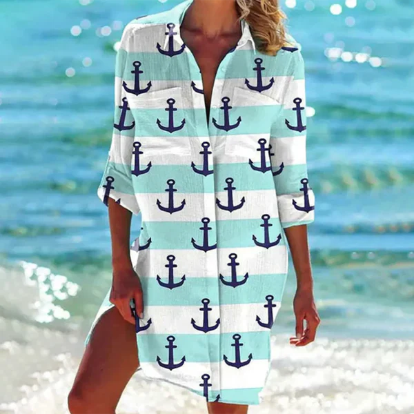 Strand cover-up jurk
