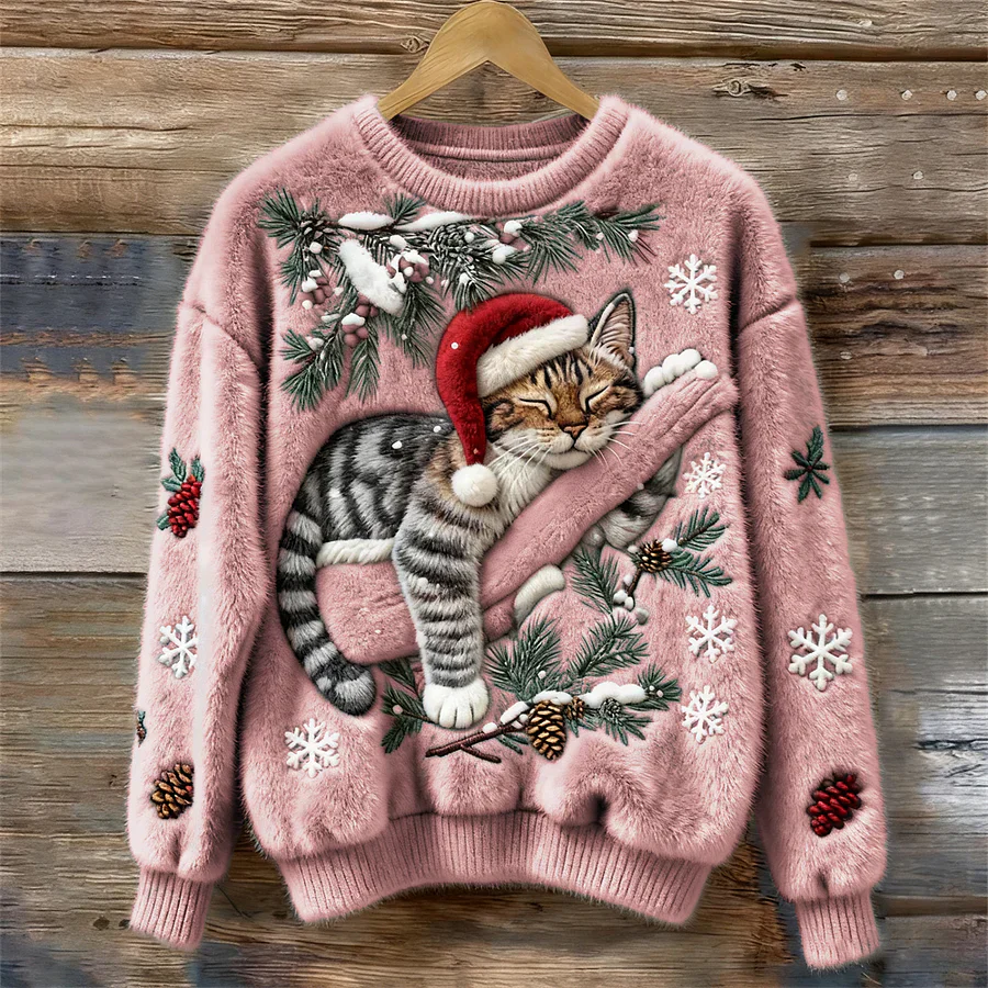 Kattentrui met Kerstmuts van het Katje