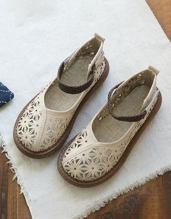 Zapatos sin cordones cortados con láser