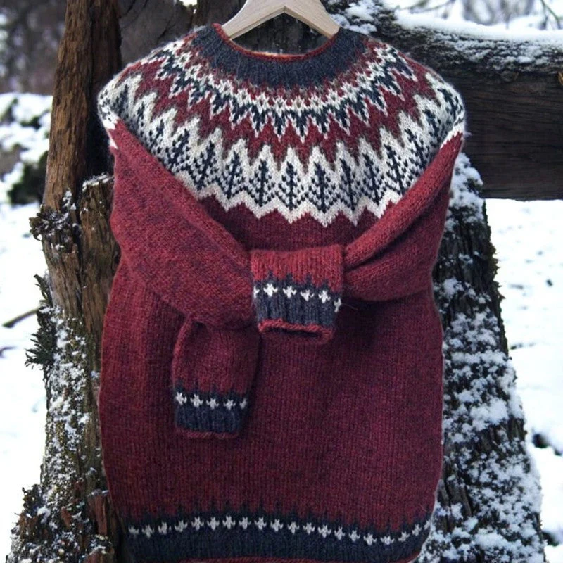 Maglione Rosa Bordeaux